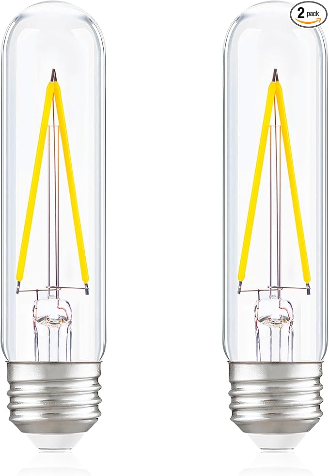 Dimmable E26 T30 T10 LED Bulb Long Tube Light Bulb 4W, Type T Tubular Light by PADMOLUDAZ