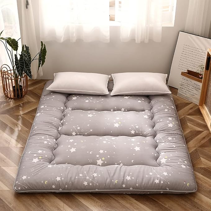 MAXYOYO Grey Constellation Japanese Futon Mattress, Tatami Mat Portable Camping by MAXYOYO
