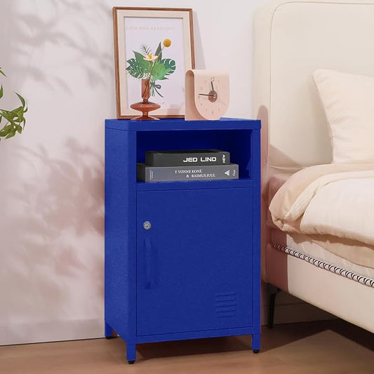 ALBAD Compact Metal Nightstand by Albad