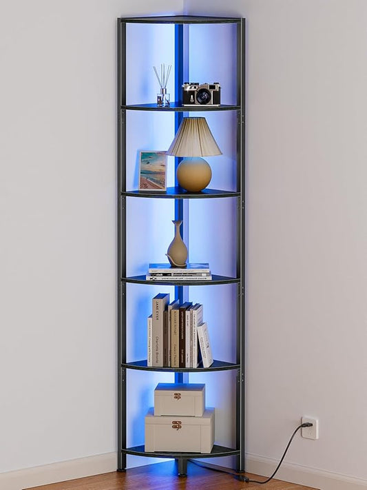 Furnulem 6 Tier Corner Shelf by Furnulem