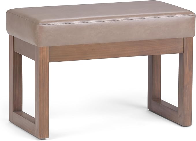 SIMPLIHOME Milltown Small Ottoman Bench by SimpliHome