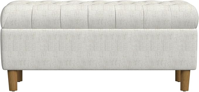 Homepop Home Decor | Tufted Ainsley Button Storage Ottoman Bench by HomePop