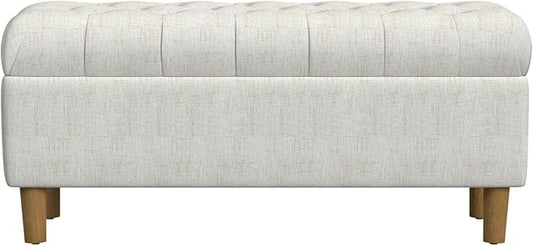 Homepop Home Decor | Tufted Ainsley Button Storage Ottoman Bench by HomePop