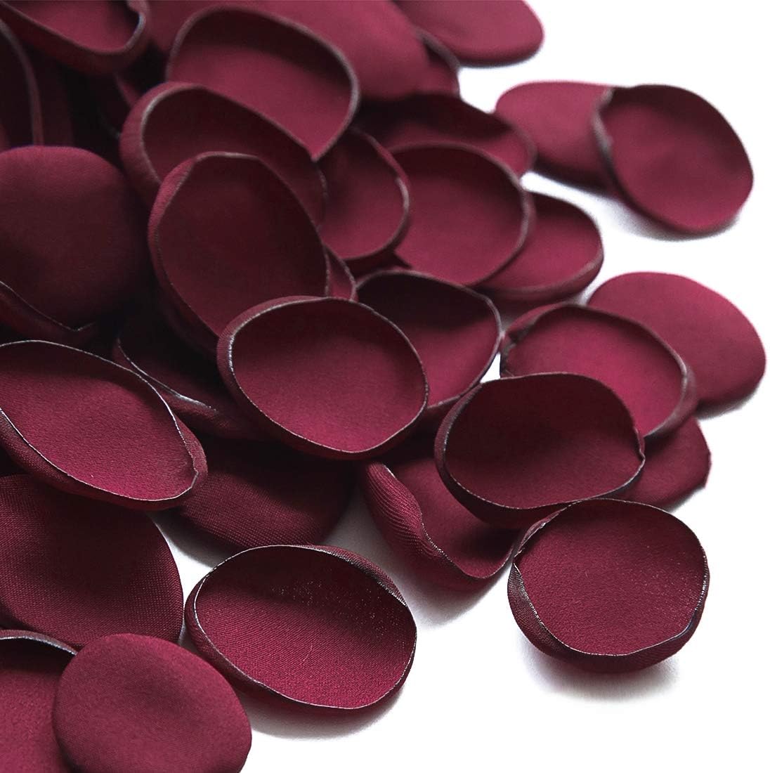 Floroom 500pcs Rose Petals Burgundy Faux Silk Flower Petals for Wedding Flower Girl Basket Aisle Scatter Dinner Table Centerpieces Party Confetti Bridal Shower Romantic Night Decoration