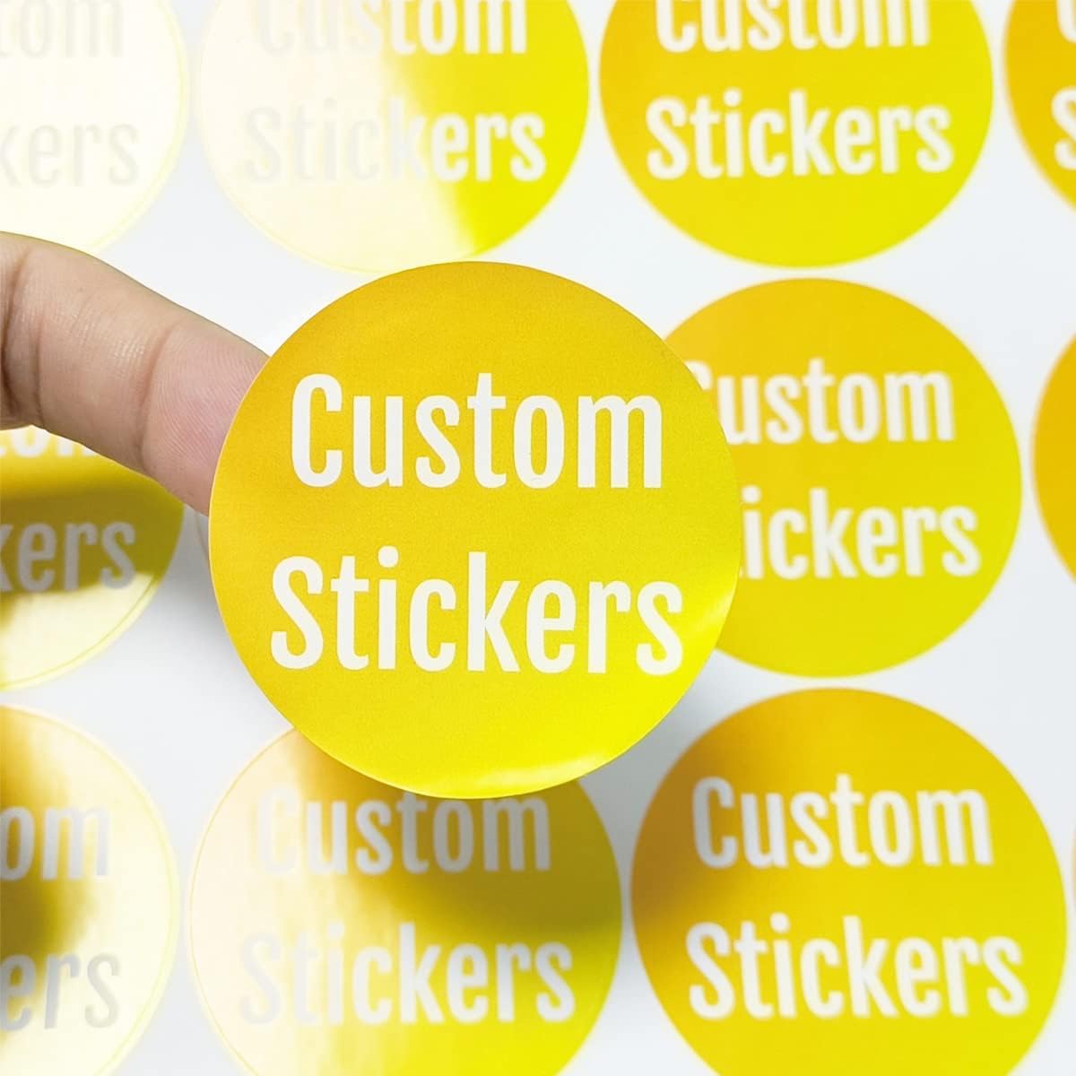 100-500 Custom Stickers Personalized Labels, Customized Stickers with Any Image Logo and Text. Custom Stickers for Business Logo Labels,etc. (Fancy Frame,3X2 Inch)