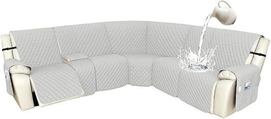 Arfntevss Recliner Sectional Couch Covers 1OO% Waterproof L Shape Sofa Cover by Arfntevss