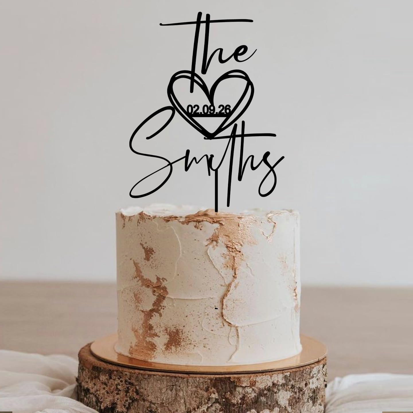 Wedding Cake Toppers, Wedding Cake Toppers Bride and Groom, Custom Cake Topper, Customize Your Own Anniversary Mr and Mrs Cake Topper,Rustic cake topper,Date wedding Cake topper.Wooden Cake topper