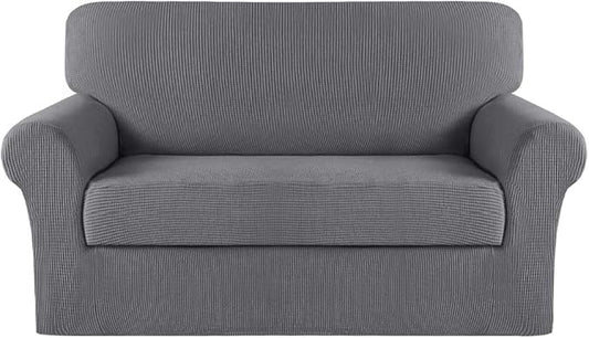 Turquoize Stretch Sofa Slipcover 2 Pieces Sofa Cover Couch Cover by Turquoize