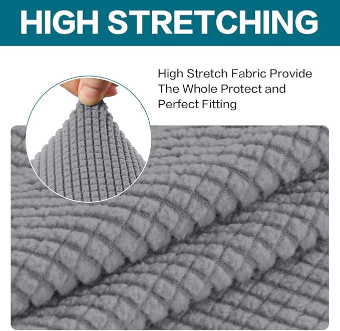 Turquoize Stretch Sofa Slipcover 2 Pieces Sofa Cover Couch Cover - Image 5
