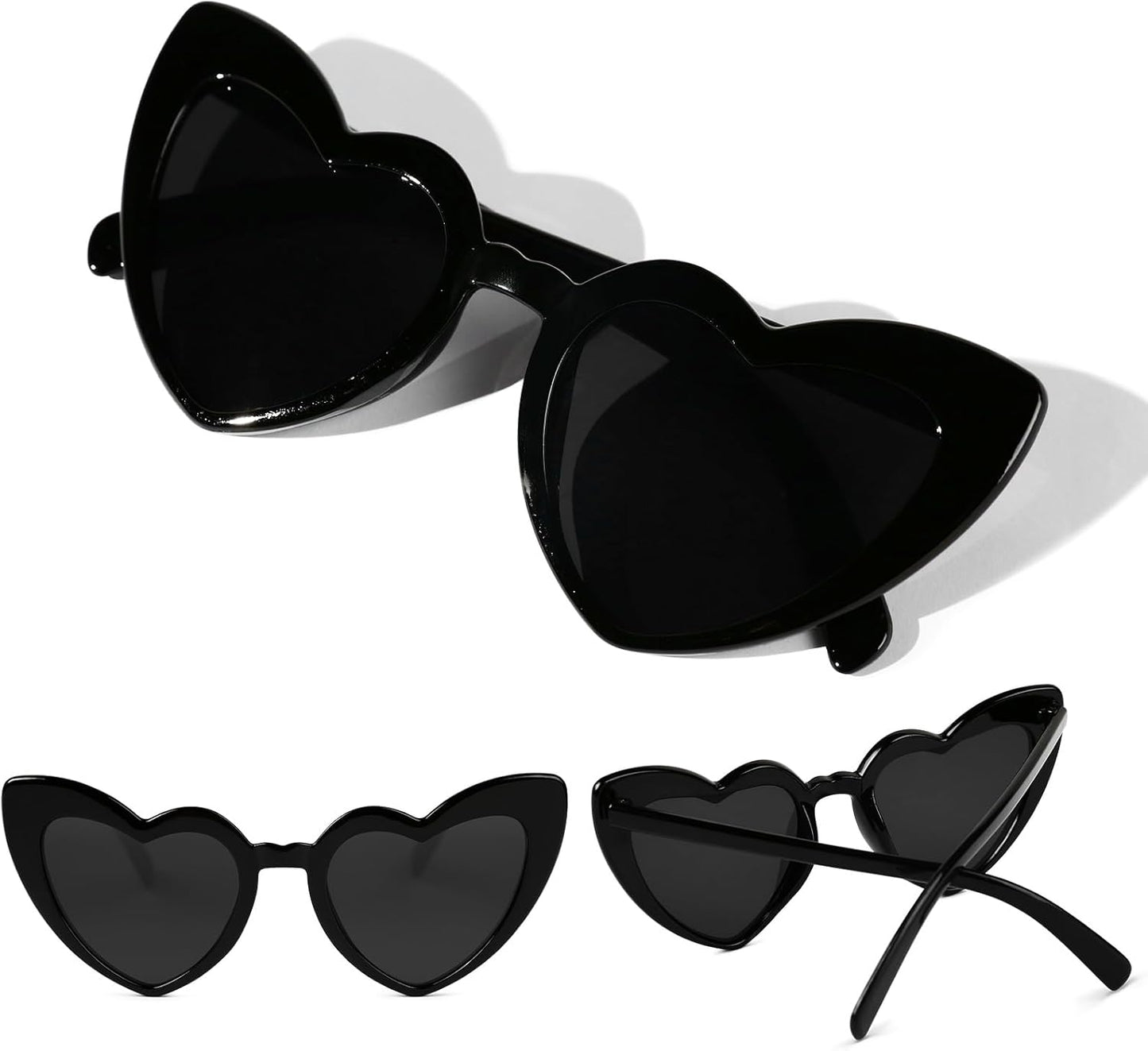 YOGFIT Heart Sunglasses for Women Fashion Classic Love Eye Protection Sunglasses Vintage Cute Heart Sunglasses