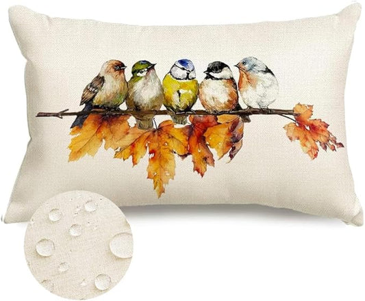 RABUSOFA Fall Outdoor Pillow Covers 12x20 Inch Waterproof Outdoor Thanksgiving by RABUSOFA