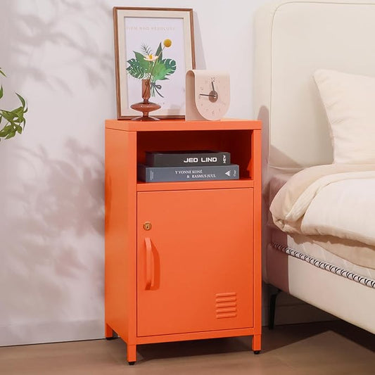 ALBAD Compact Metal Nightstand by Albad