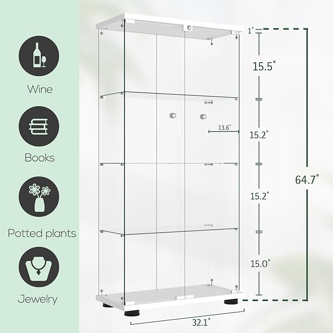 FANYUSHOW Glass Display Cabinet - Image 2