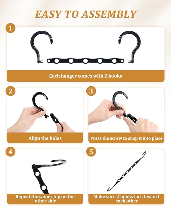 AMKUFO Hangers-Space-Saving 16 Pack Space-Saver, Plastic Magic Hangers - Image 3
