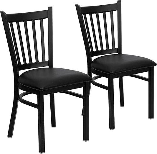 Flash Furniture Hercules Series Vertical Back Metal Restaurant Chairs, by FlashFurniture