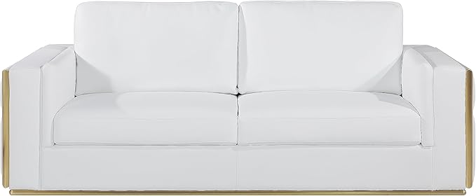 Blackjack Furniture Catania Modern Top Grain Italian Leather Sofa Set by BlackjackFurniture