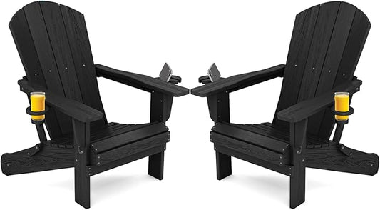 SERWALL HDPE Folding Adirondack Chair by SERWALL