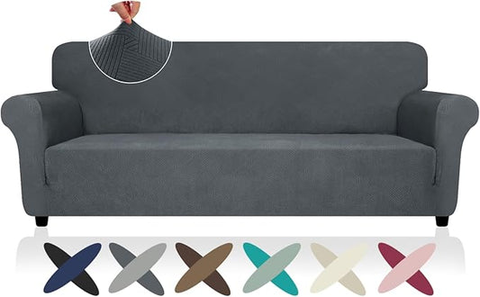 ZNSAYOTX Oversized Super Stretch Couch Cover, New Striped Sofa Covers by ZNSAYOTX