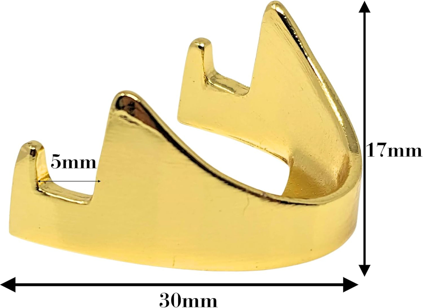 Military Challenge Coin Display Stand - Solid Metal with Anodized Finish - US Vet. Business (Gold Five-Pack)