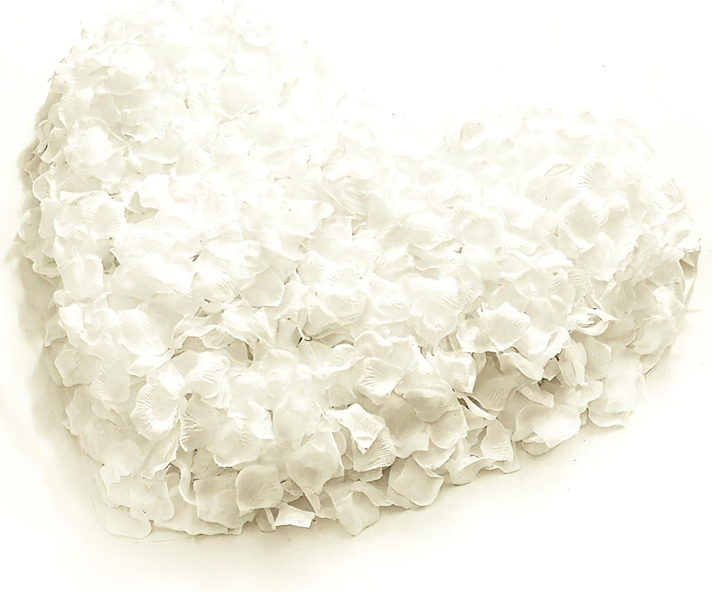 1000Pieces Rose Petals, Artificial Flower Petals Fake Rose Petals for Romantic Night,Wedding,Proposal Anniversary Flower Decorations (Milky White)