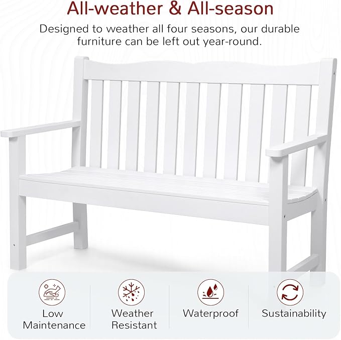 Stoog 3 Pieces All-Weather Patio Furniture Set, Include 2 Outdoor Chairs and 1 - Image 4
