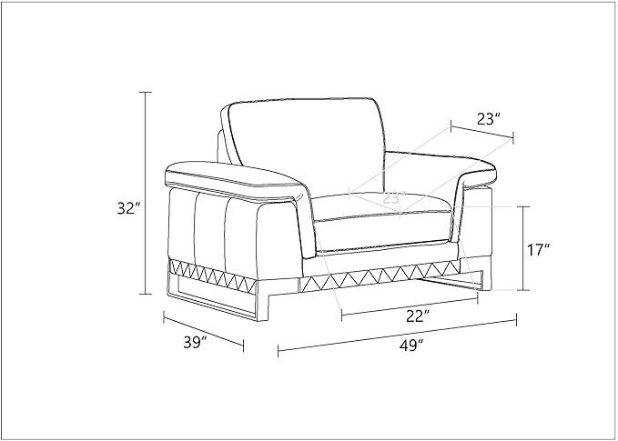 Blackjack Furniture Weston Collection Genuine Italian Leather Living Room Chair - Image 14