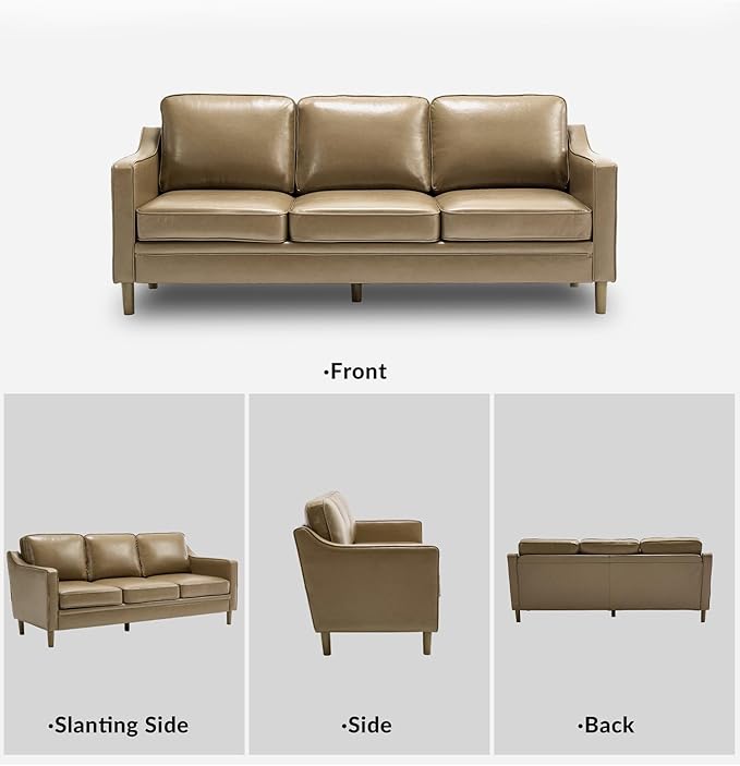 Kingfun Living Room Furniture Sets, 3 Seater Couch and 2 Armchair, Mid Century - Image 8