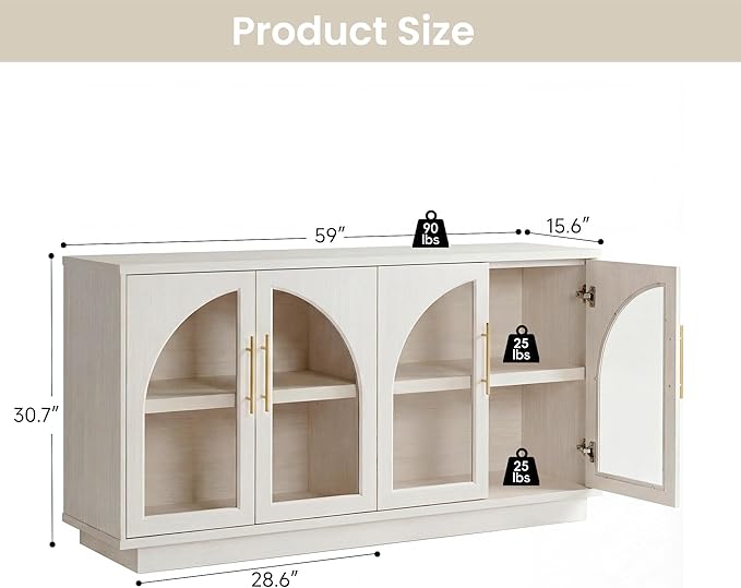 Fatmok Sideboard Buffet Cabinet - Image 2