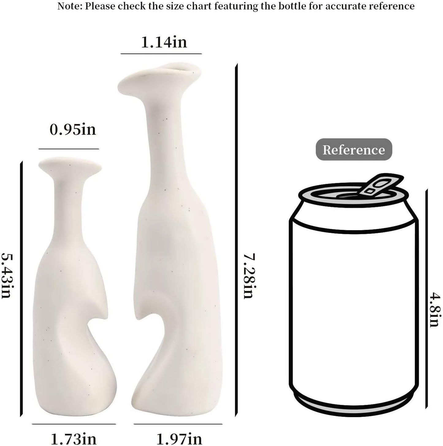 Heart Shaped Small Ceramic Vases Set of 2 Home Decor Boho Vase Modern Matte Flower Vase Minimalist Decorative Vase for Wedding Gift Dining Coffee Table Book Shelf Office Décor