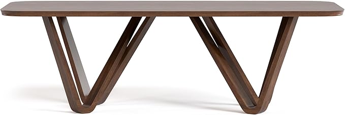 Furniture of America Nazaen I 94.5" Mid-Century Modern Solid Wood Live Edge - Image 4