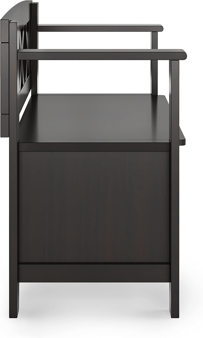 SIMPLIHOME Amherst Entryway Storage Bench - Image 7