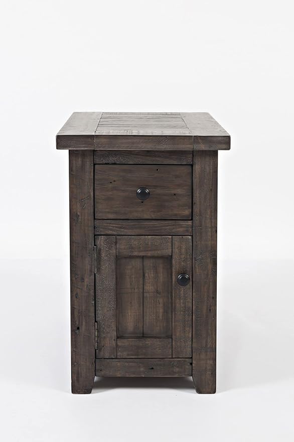 Jofran Madison County Pine Reclaimed Chairside End Table, Barnwood Brown by Jofran+Inc.