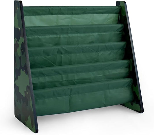 Humble Crew 4-Tier Kids Bookshelf, Camo Wood/Green by HumbleCrew