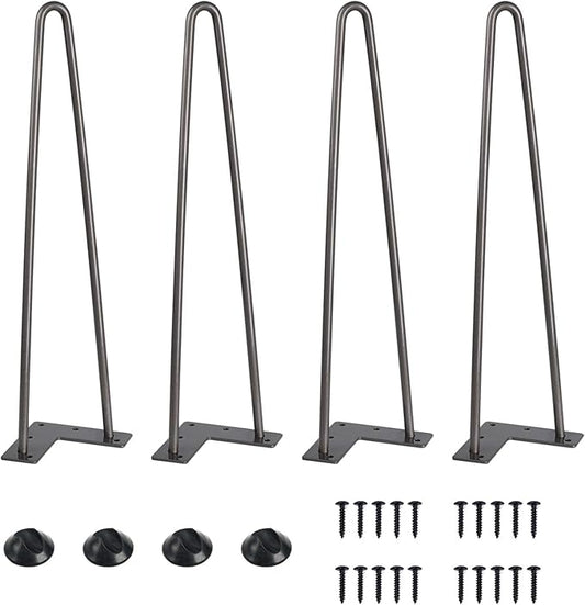 SMARTSTANDARD 16 Inch Heavy Duty Hairpin Furniture Legs, Metal Home DIY Projects by SMARTSTANDARD