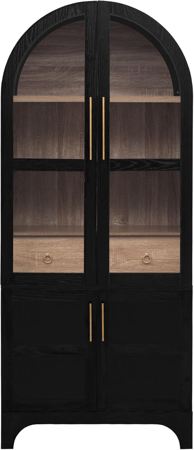 VilroCaz 71" Tall Arched Kitchen Pantry - Image 5