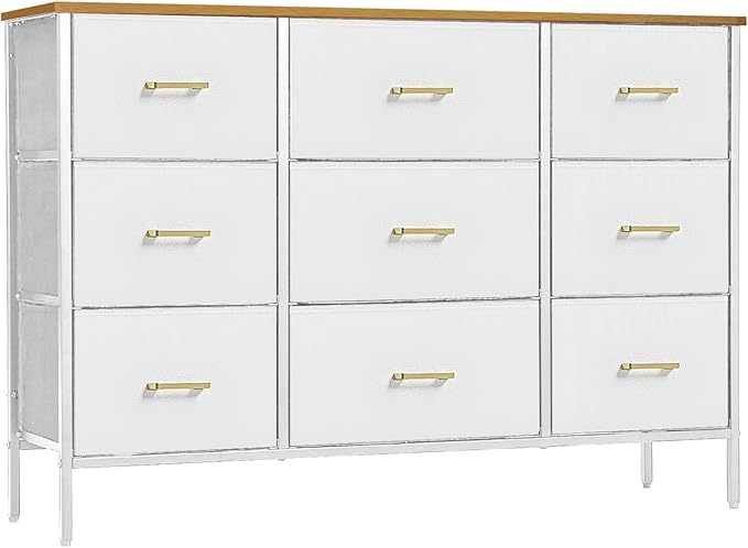VASICAR Wide TV Stand Modern TV Console, 9 Drawers Dresser by VASICAR
