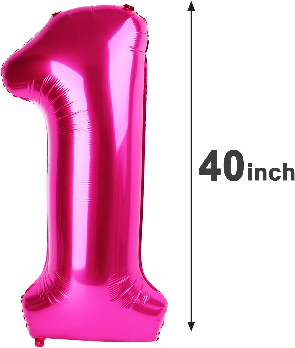 Hot Pink Number 14 Balloon 40 inch, Number 14 Birthday Balloon for Boy Girl, Hot Pink Foil 14 for 14 Birthday Party, Anniversary Celebration Number Balloons Decorations