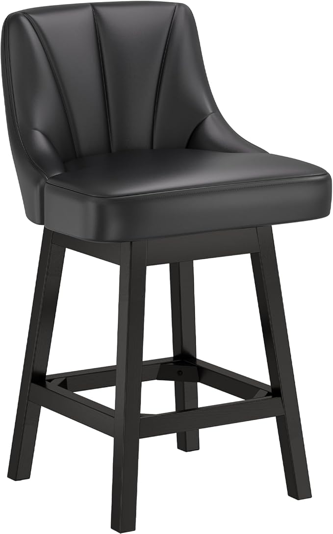 YaFiti Swivel Bar Stool 1 Pcs, 26 Inch Counter Height Bar Stools by YaFiti