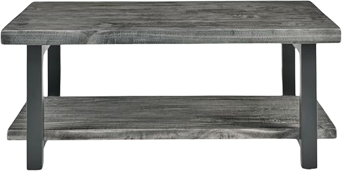 Alaterre Furniture Pomona Living Room 42 Inch Rectangular Solid Wood Coffee - Image 10