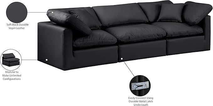 Meridian Furniture 146Black-S105 Indulge Collection Modern | Contemporary - Image 9