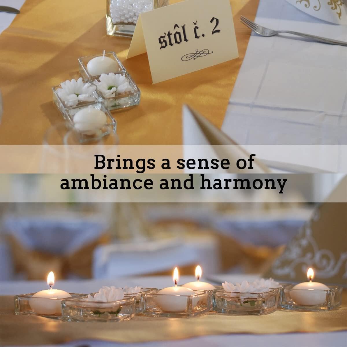 Floating Candles Set of 50, Unscented Dripless Wax Candles for Wedding, Pool Party, Home Decor Holiday & Dinner Centerpieces（2 Inch White）