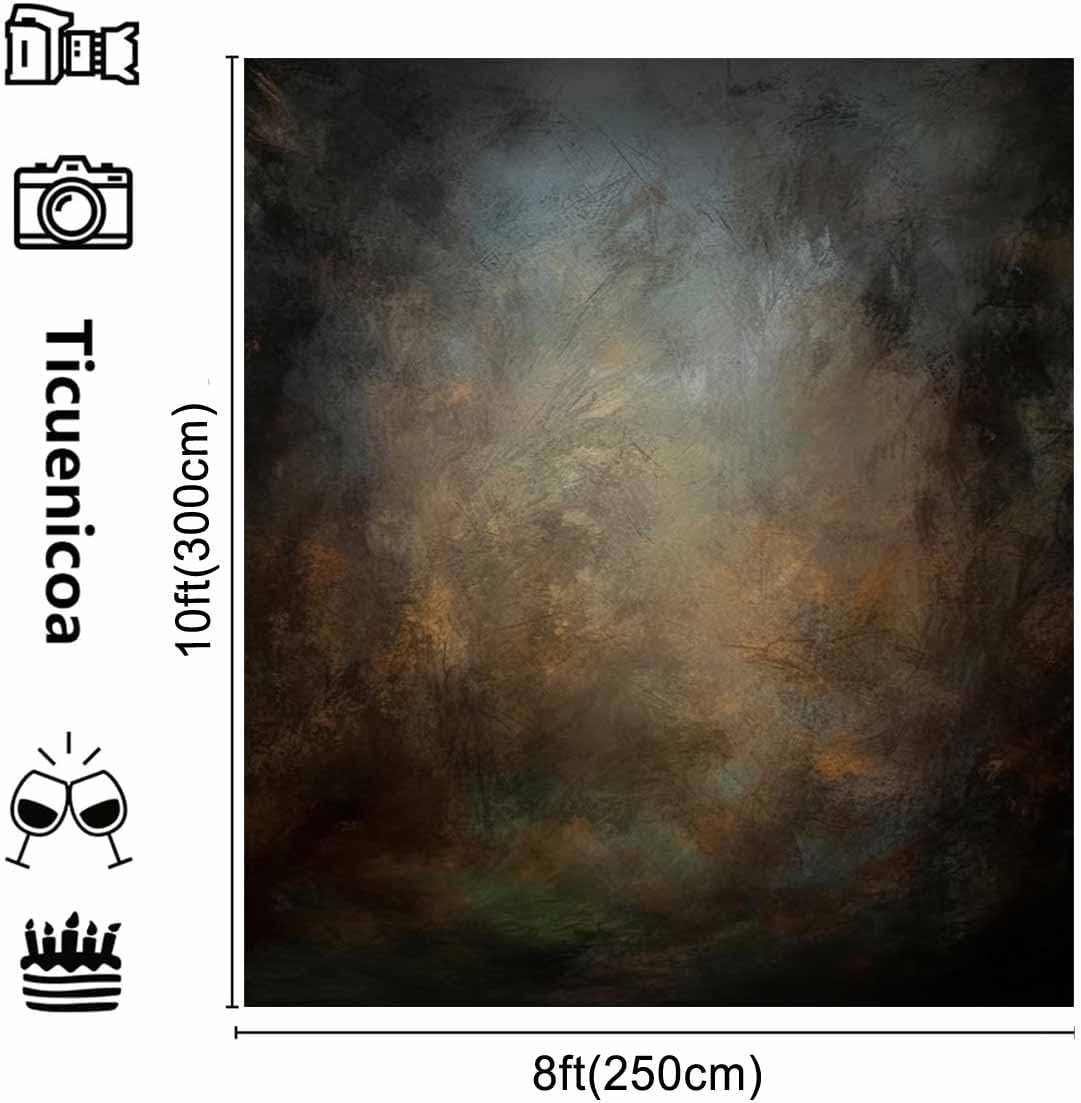 8x10ft Old Master Mottled Portrait Photography Backdrops Abstract Rust Spots Backdrop Background for Photoshoot
