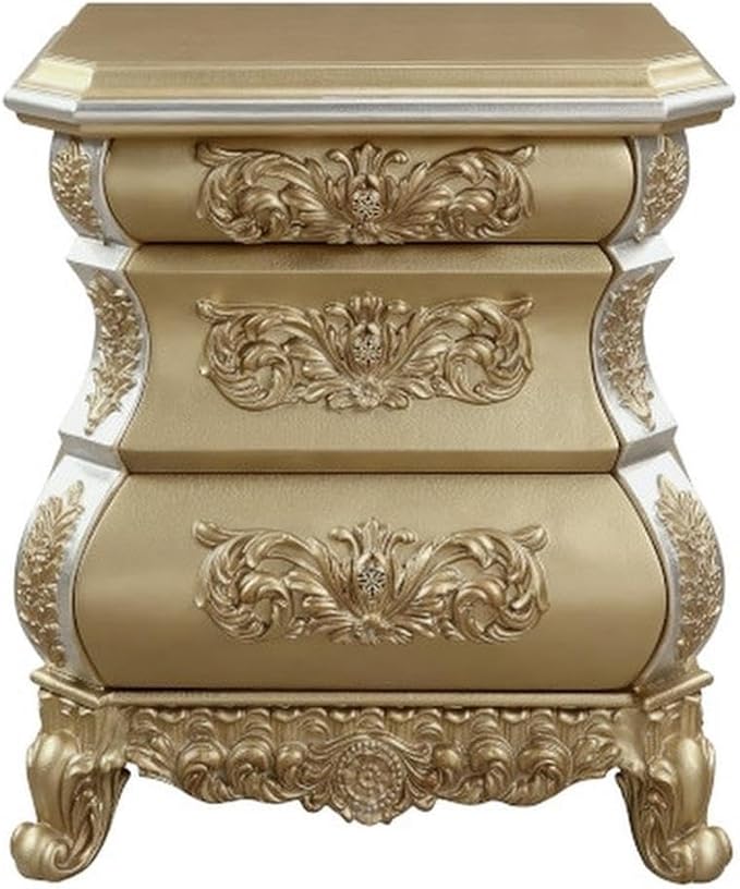 Acme Seville Nightstand in Gold by AcmeFurniture