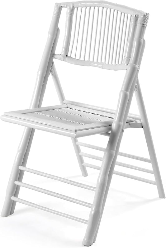 VINGLI Bamboo Folding Chair, Foldable Dining Wood Chairs Comfortable Seat by VINGLI