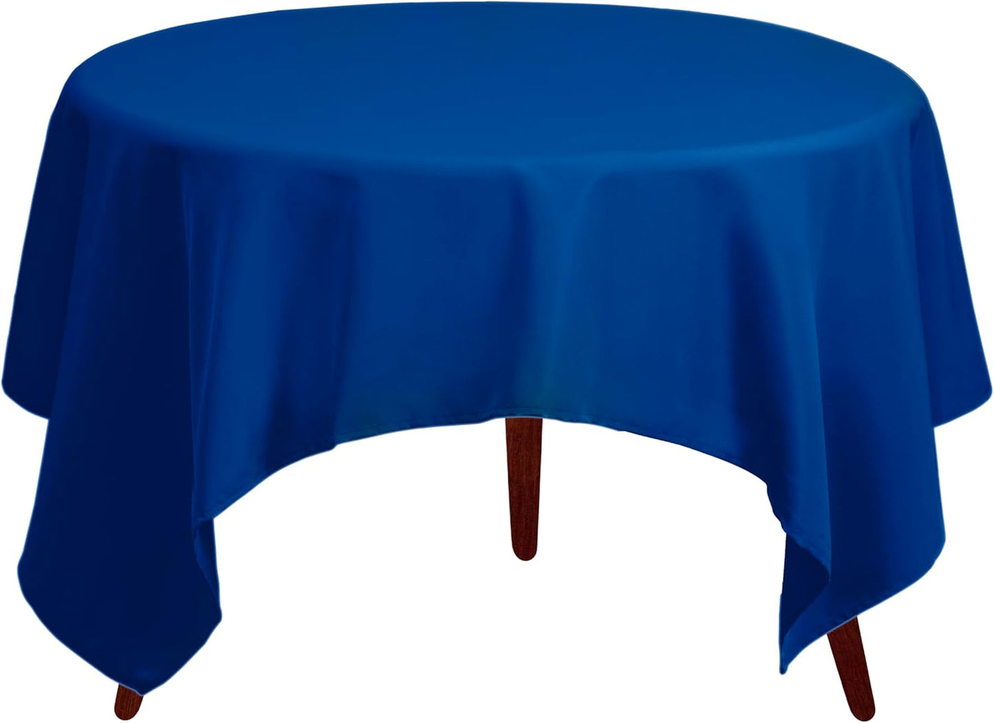 Gee Di Moda Square Tablecloth - 70 x 70 Inch Royal Blue Table Cloth for Medium Square or Round Tables - Heavy Duty Washable Fabric - for Buffet Table, Holiday Party, Dinner, Wedding & Baby Shower
