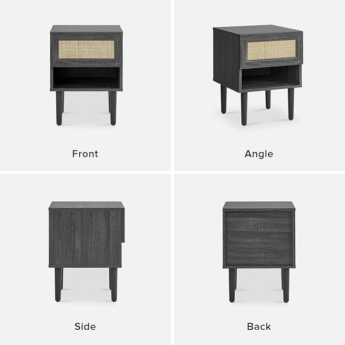 mopio Haylee Rattan Side Table, Small Accent Tables - Image 8