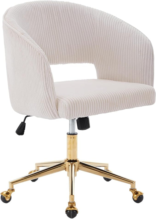 KCC Home Office Chair Swivel Desk Chair Accent Armchair Upholstered Modern by KCC