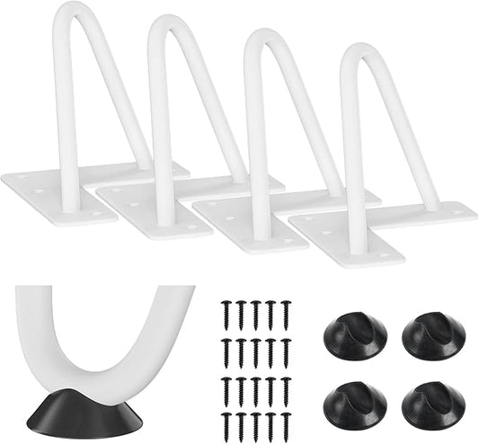 SMARTSTANDARD 4 Inch Heavy Duty Hairpin Furniture Legs, Metal Home DIY Projects by SMARTSTANDARD