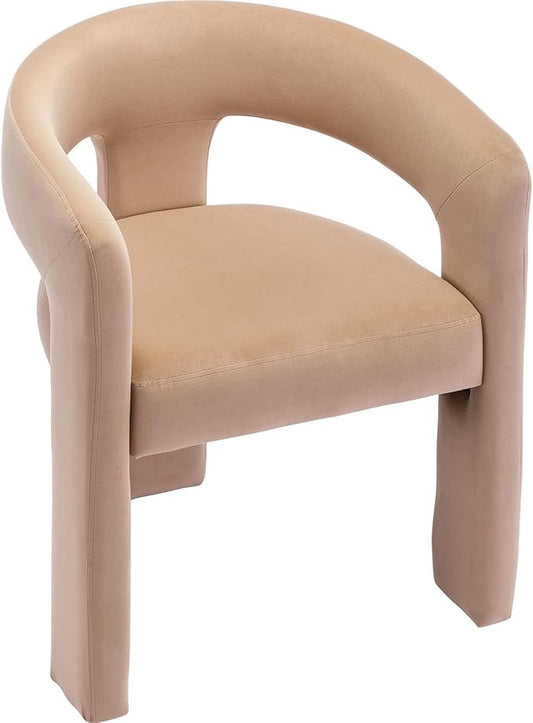 VESCASA Velvet Barrel Dining Chair by VESCASA