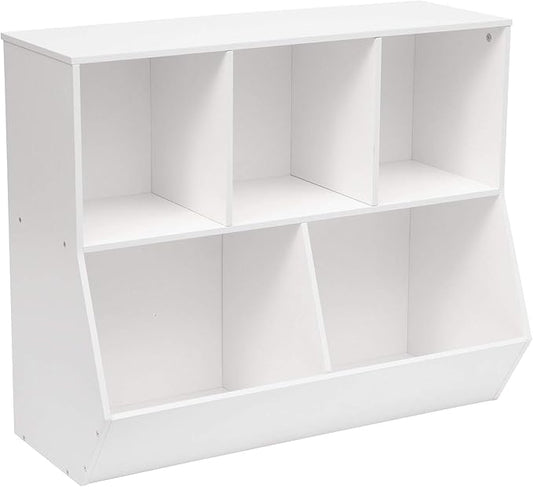 HOOBRO Kids Bookshelf, Bookcase Footboard, Toy Storage Cubby, Children's Toy by HOOBRO